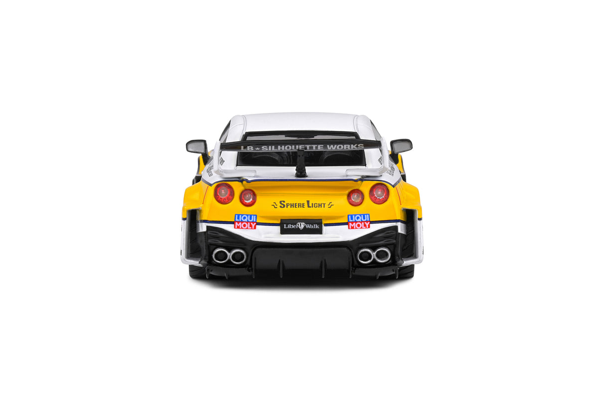 SOLIDO 1/43 NISSAN GT-R R35 LBWK SILHOUETTE #23 WHITE 2019 (S4311208)