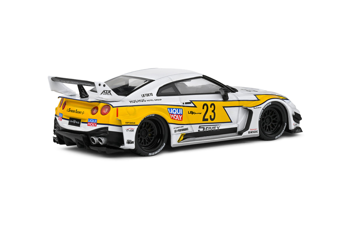 SOLIDO 1/43 NISSAN GT-R R35 LBWK SILHOUETTE #23 WHITE 2019 (S4311208)