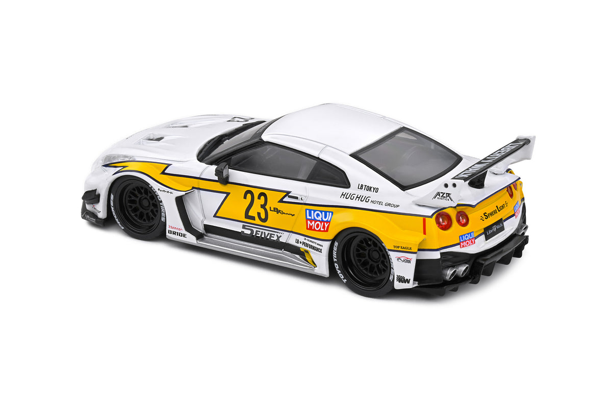 SOLIDO 1/43 NISSAN GT-R R35 LBWK SILHOUETTE #23 WHITE 2019 (S4311208)