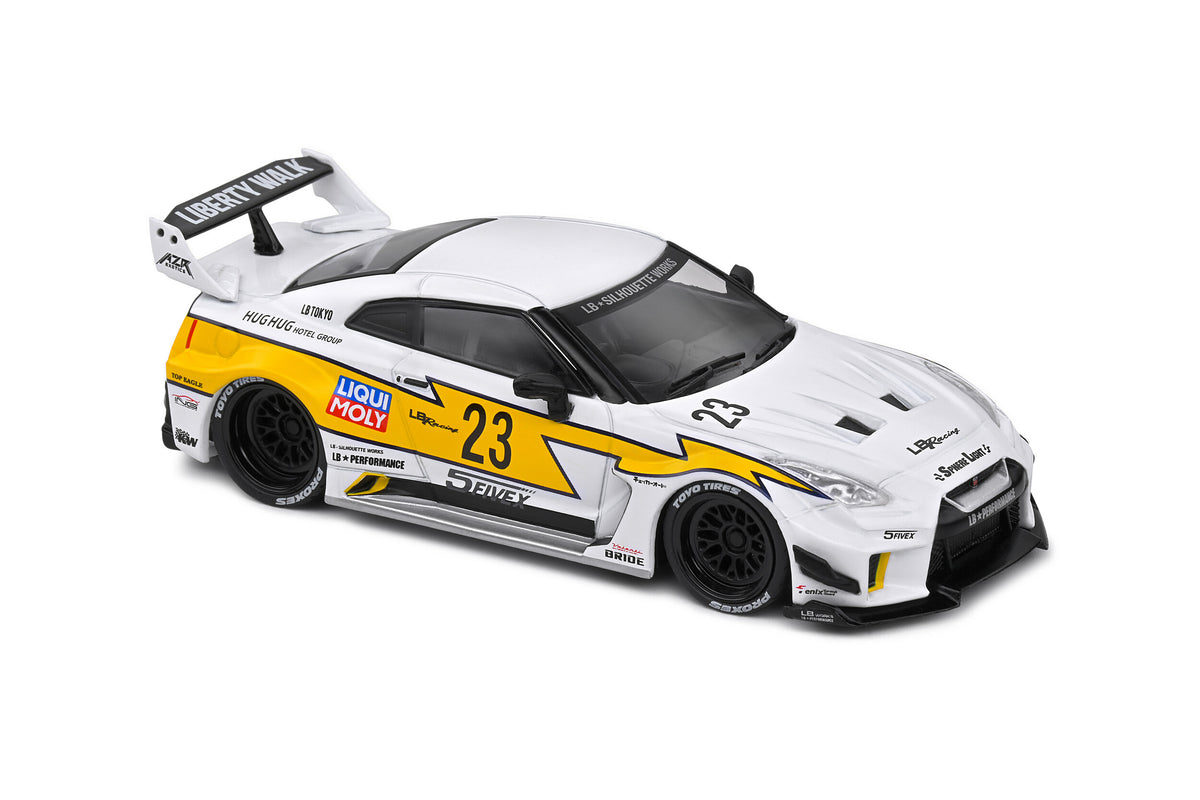 SOLIDO 1/43 NISSAN GT-R R35 LBWK SILHOUETTE #23 WHITE 2019 (S4311208)