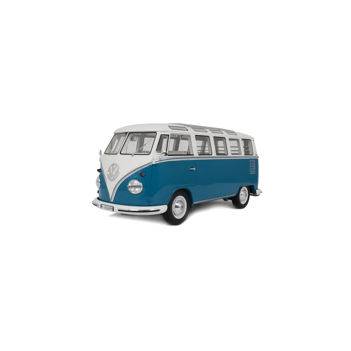 OTTOmobile 1:12 Volkswagen Combi Type 2 (T1) Samba Bus RegattaBlau L 50 F 1962 (G102)