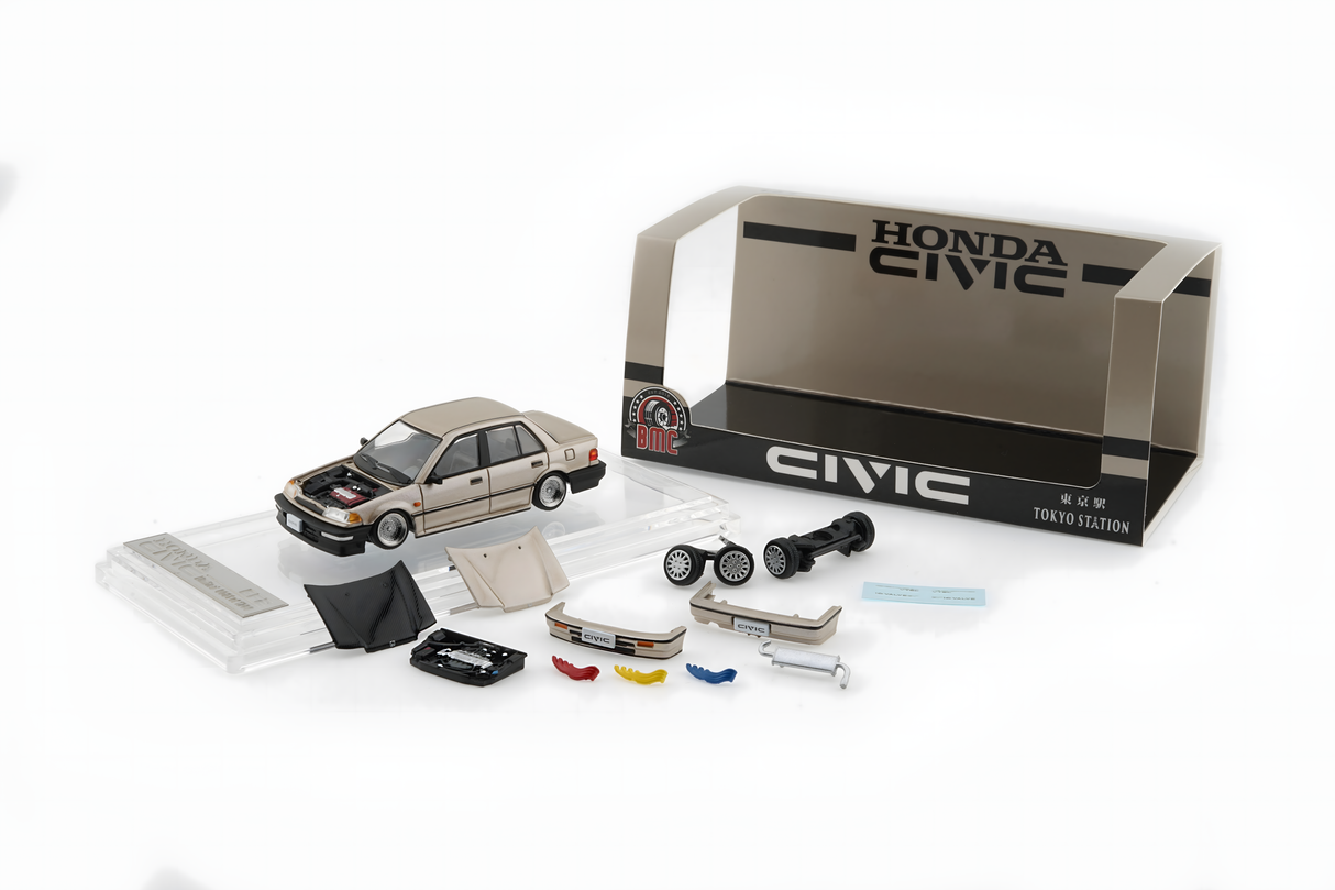 BMC 1/64 HONDA CIVIC EF2 - Champagne LHD (TOKYO STATION Exclusive Edition) (64B0451)
