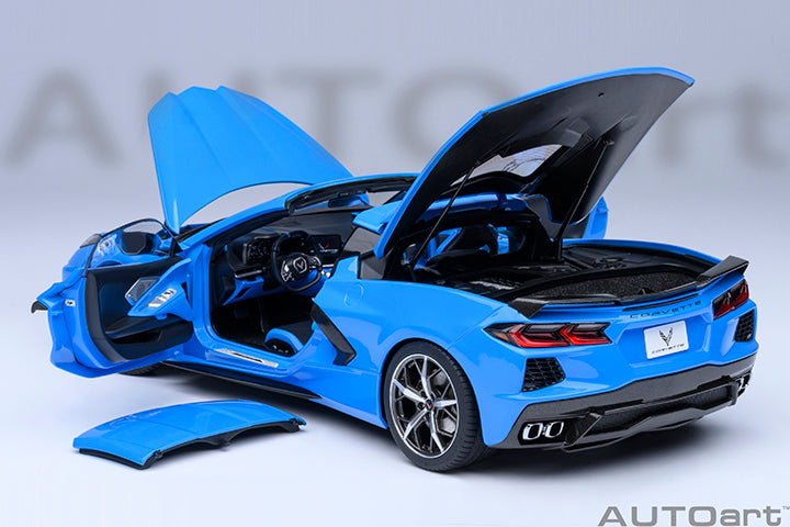 AUTOart 1:18 Chevrolet Corvette C8 Stingray Z51, Rapid Blue (71281)