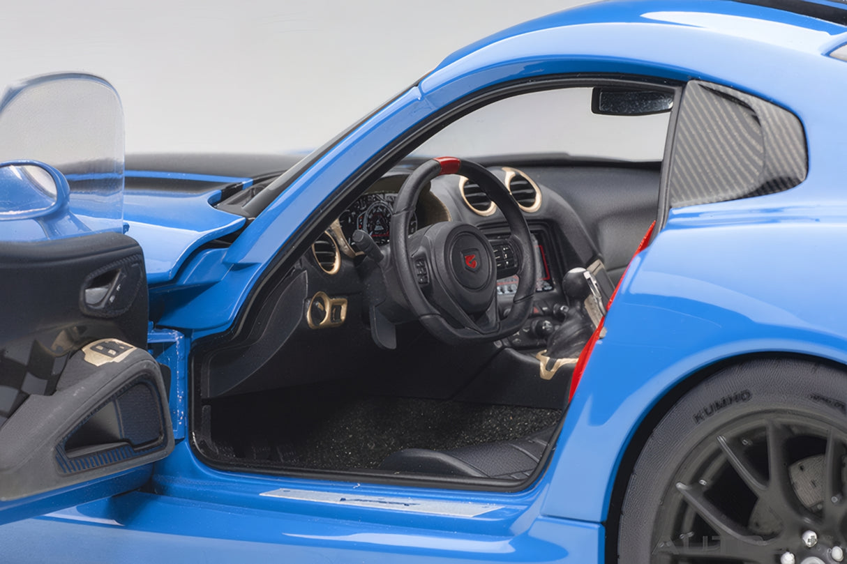 AUTOart 1:18 Dodge Viper GTS-R Commemorative Edition ACR 2017,Competition Blue w/Black Stripes (71734)