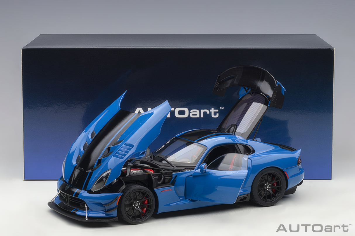 AUTOart 1:18 Dodge Viper GTS-R Commemorative Edition ACR 2017,Competition Blue w/Black Stripes (71734)