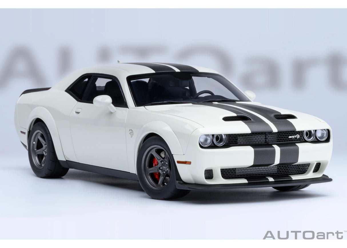 AUTOart 1:18 Dodge Challenger SRT Super Stock 2023, Knuckle White (71766)