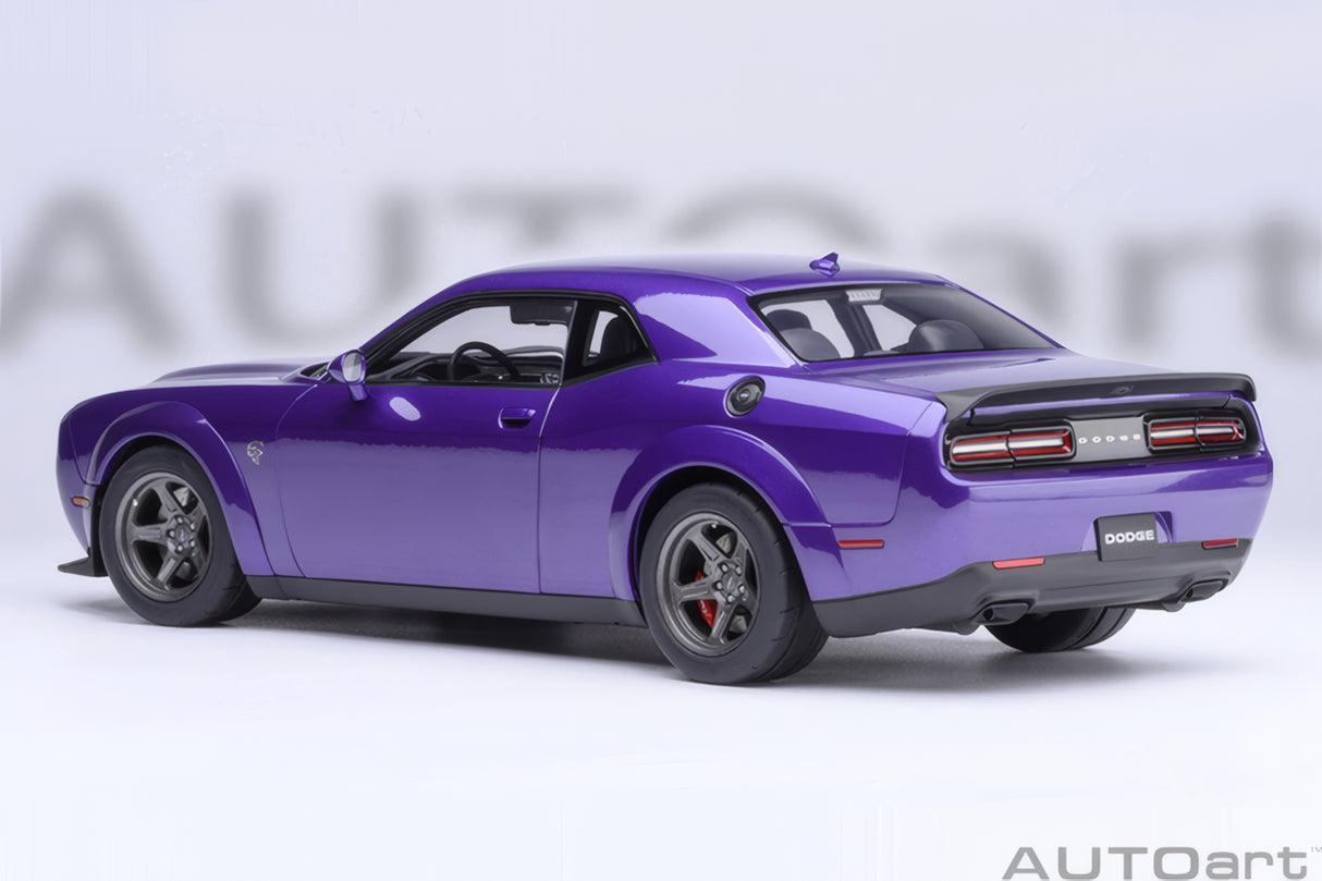 AUTOart 1:18 Dodge Challenger SRT Super Stock 2023, Plum Crazy/Purple (71768)