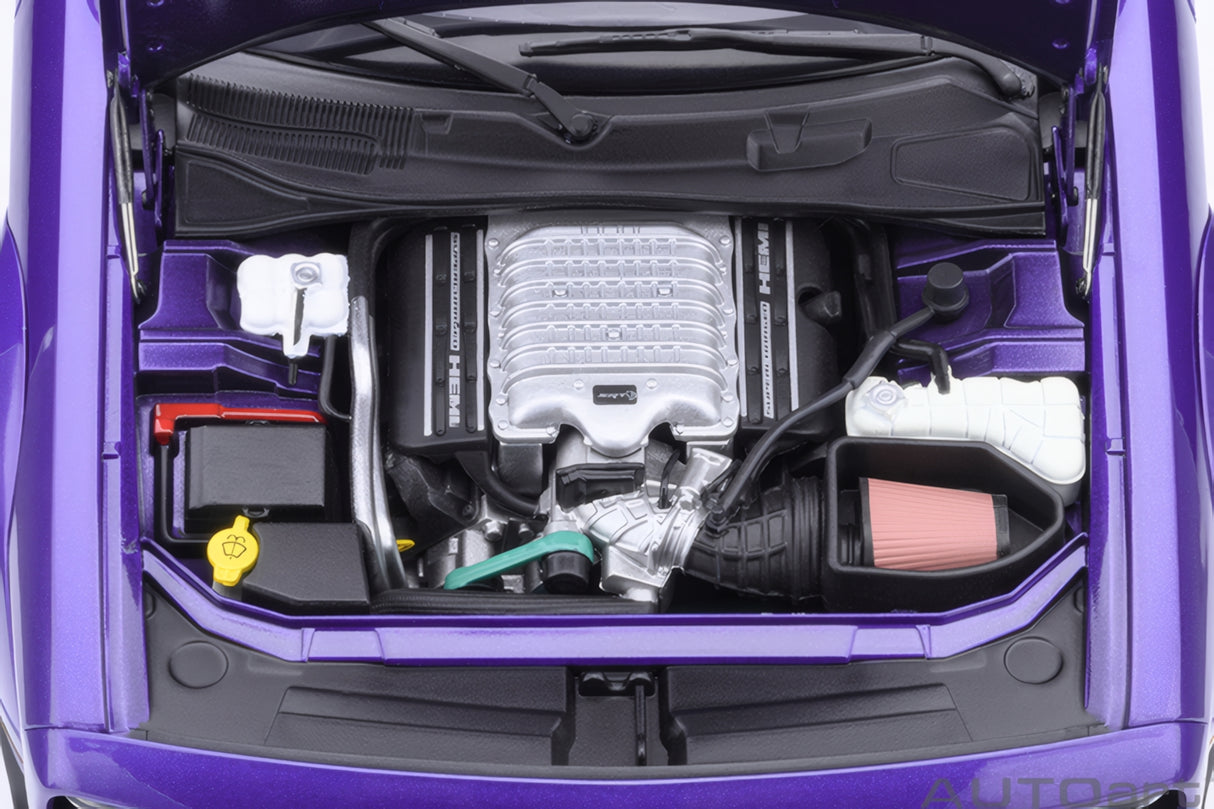 AUTOart 1:18 Dodge Challenger SRT Super Stock 2023, Plum Crazy/Purple (71768)
