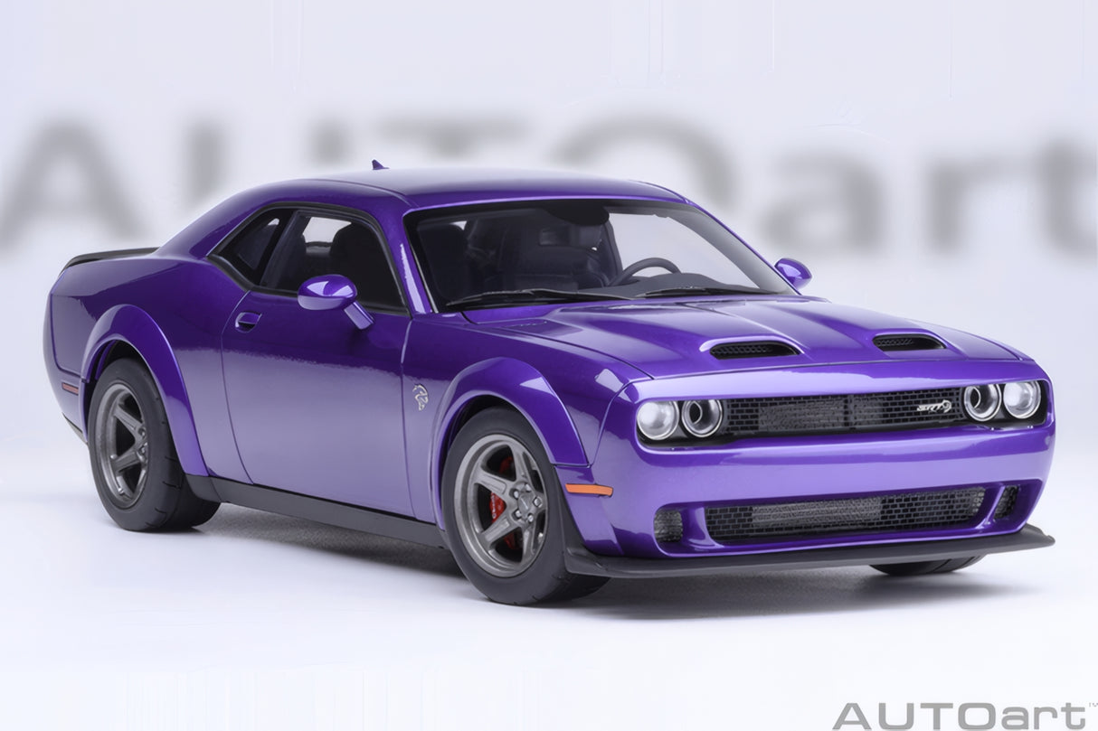 AUTOart 1:18 Dodge Challenger SRT Super Stock 2023, Plum Crazy/Purple (71768)