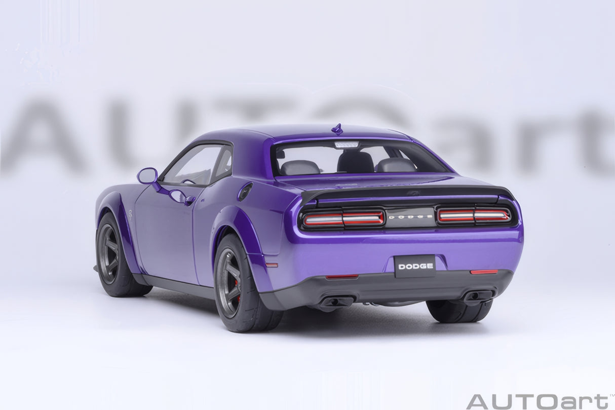 AUTOart 1:18 Dodge Challenger SRT Super Stock 2023, Plum Crazy/Purple (71768)