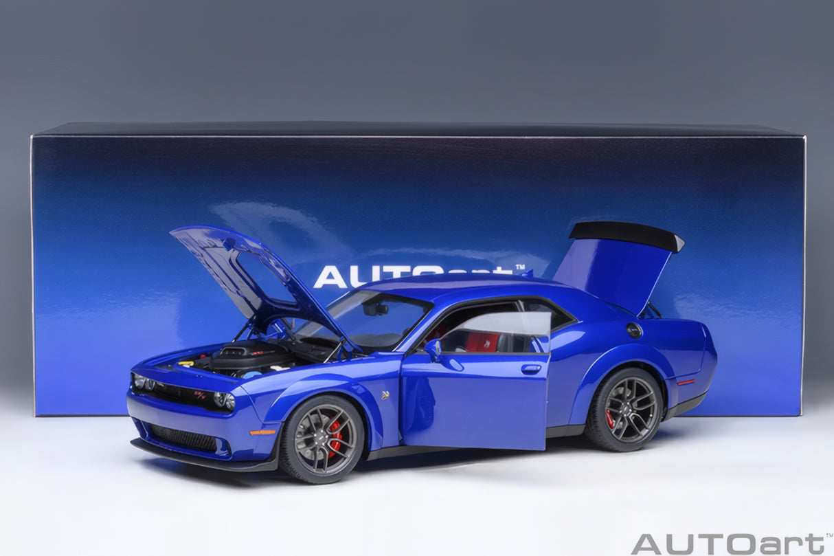 AUTOart 1:18 Dodge Challenger R/T Scat Pack Widebody 2022, Indigo Blue (71772)