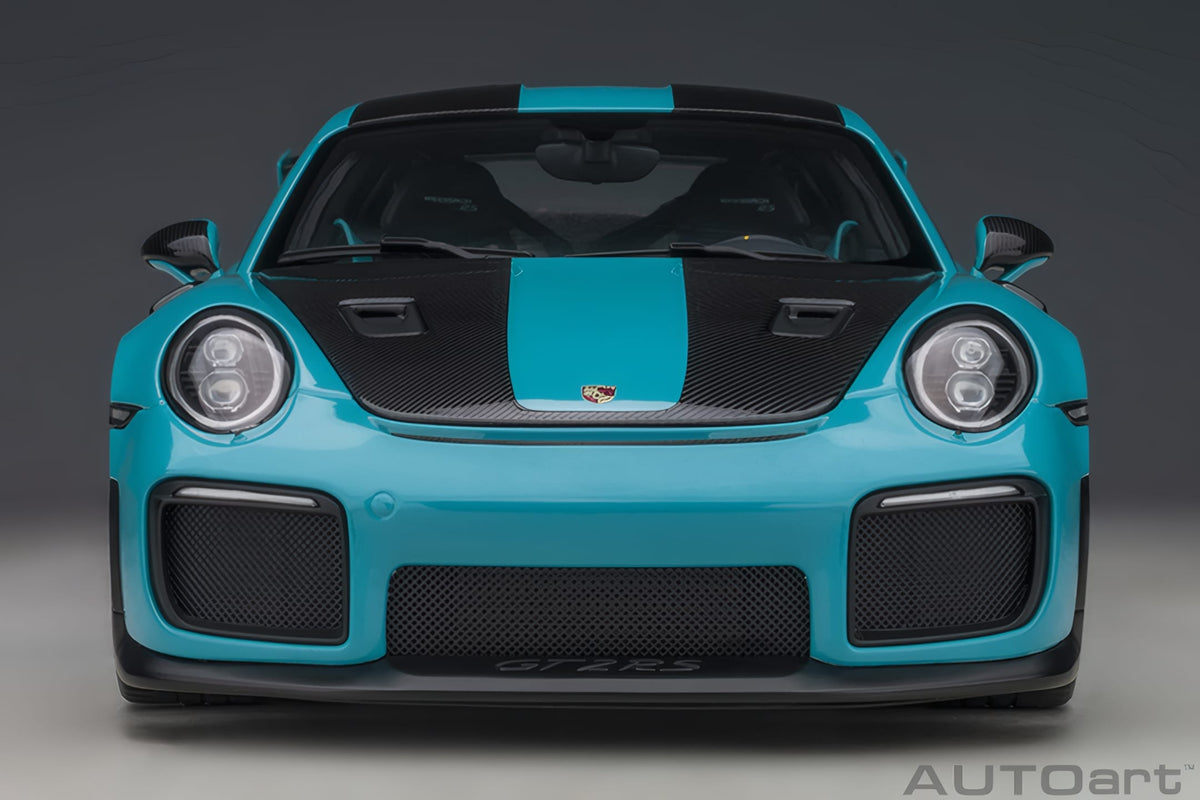 AUTOart 1:18 Porsche 911 (991.2) GT2 RS, Weissach Package, Miami Blue (78175)