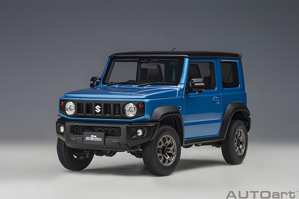 AUTOart 1:18 Suzuki Jimny (JB74), Brisk Blue Metallic/Black Roof (78507)