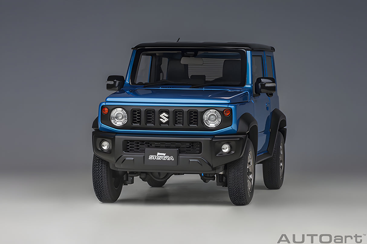 AUTOart 1:18 Suzuki Jimny (JB74), Brisk Blue Metallic/Black Roof (78507)
