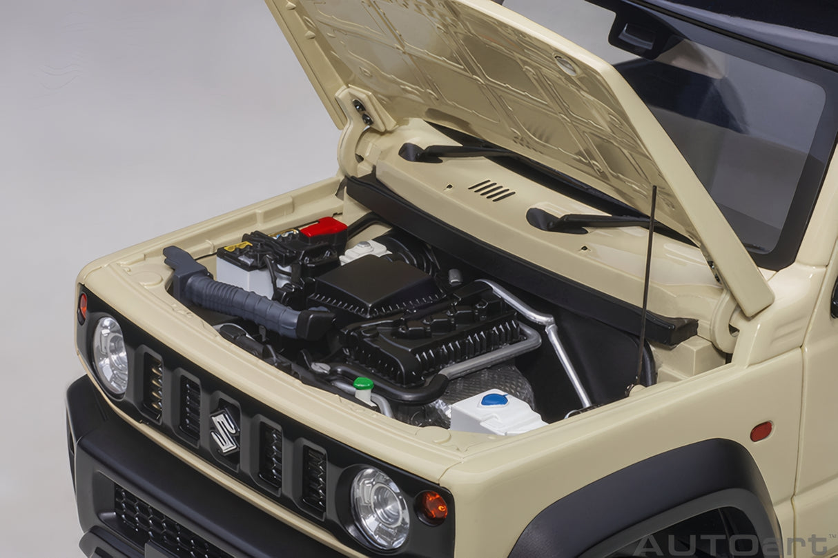 AUTOart 1:18 Suzuki Jimny (JB74), Chiffon Ivory Metallic/Black Roof (78510)