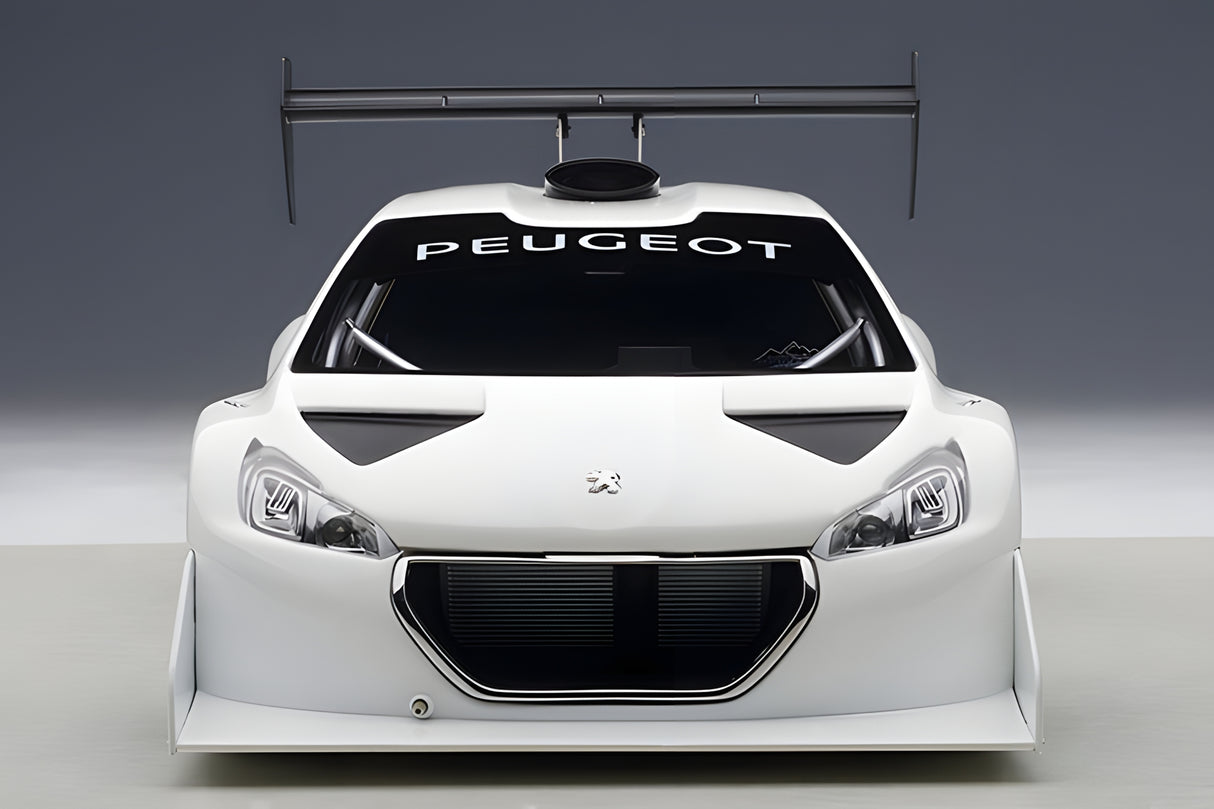 AUTOart 1:18 Peugeot 206 T16 Pikes Peak Race Car 2013, Plain Color Version, White (81355)