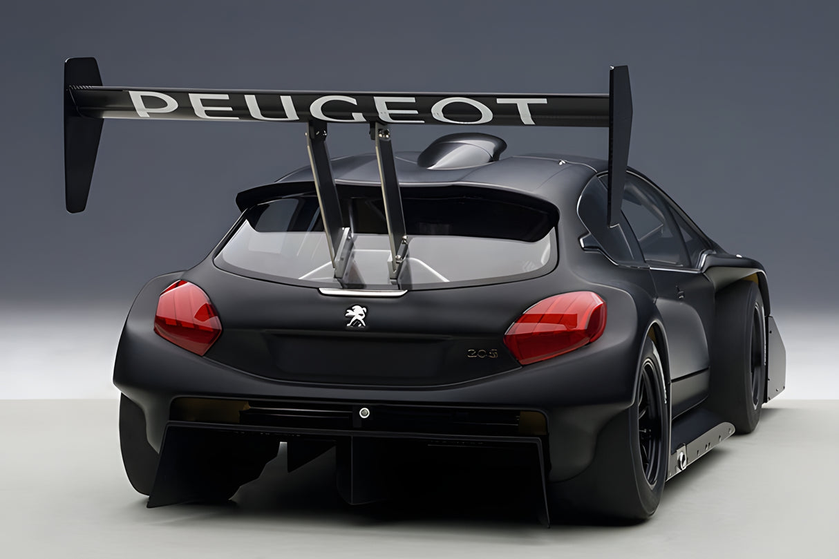 AUTOart 1:18 Peugeot 206 T16 Pikes Peak Race Car 2013, Plain Color Version, Black (81356)