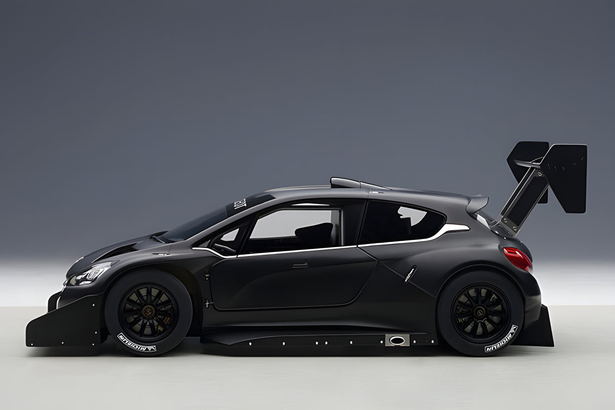 AUTOart 1:18 Peugeot 206 T16 Pikes Peak Race Car 2013, Plain Color Version, Black (81356)