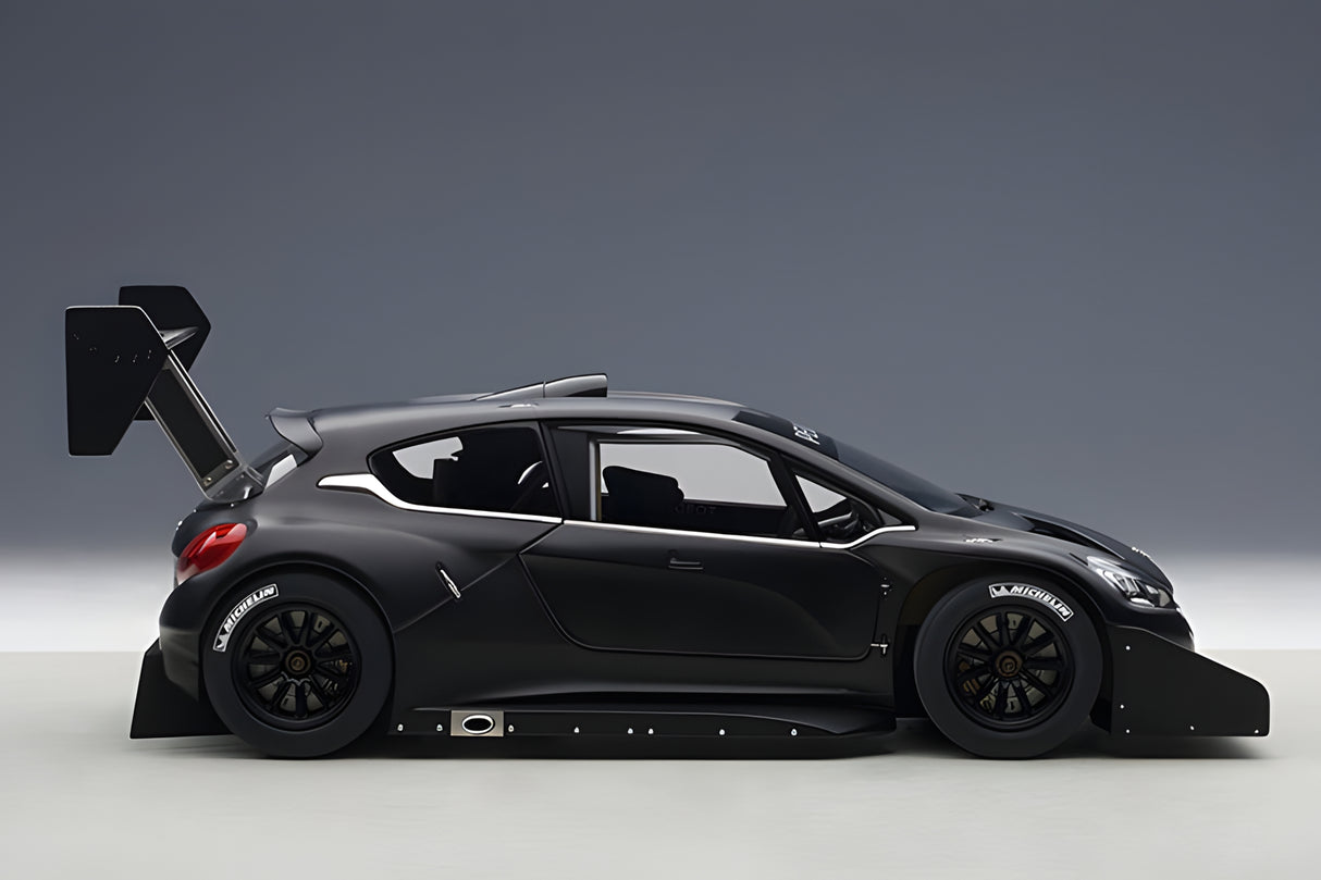 AUTOart 1:18 Peugeot 206 T16 Pikes Peak Race Car 2013, Plain Color Version, Black (81356)