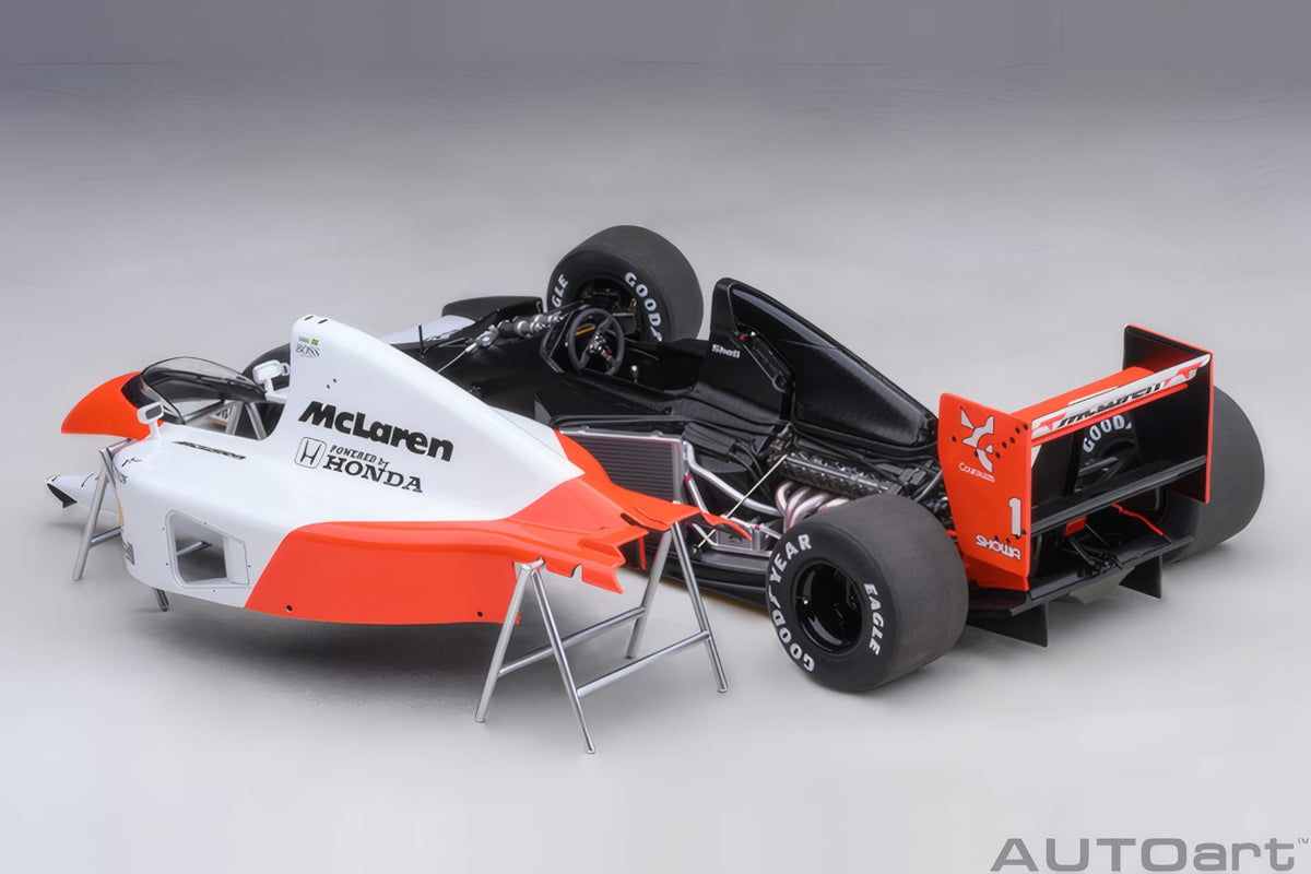AUTOart 1:18 McLaren Honda MP 4/6 1991 Japanese GP 1991 A.Senna #1, with McLaren Logo (89140)