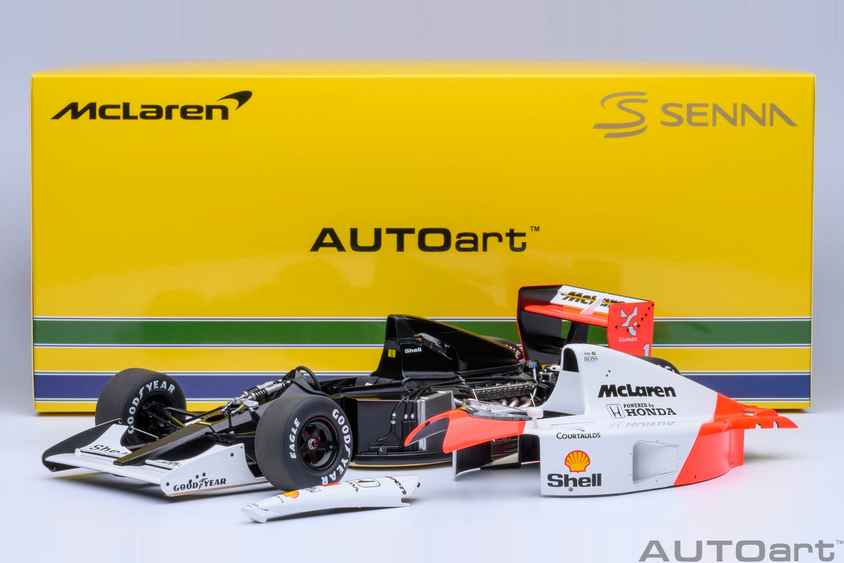 AUTOart 1:18 McLaren Honda MP 4/6 1991 Japanese GP 1991 A.Senna #1, with McLaren Logo (89140)