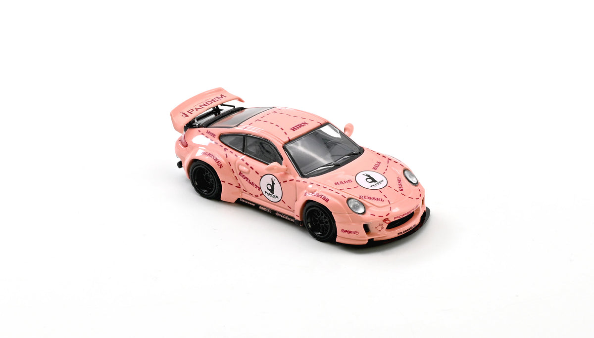 Porsche 997 Pandem Pink Pig a escala 1:64