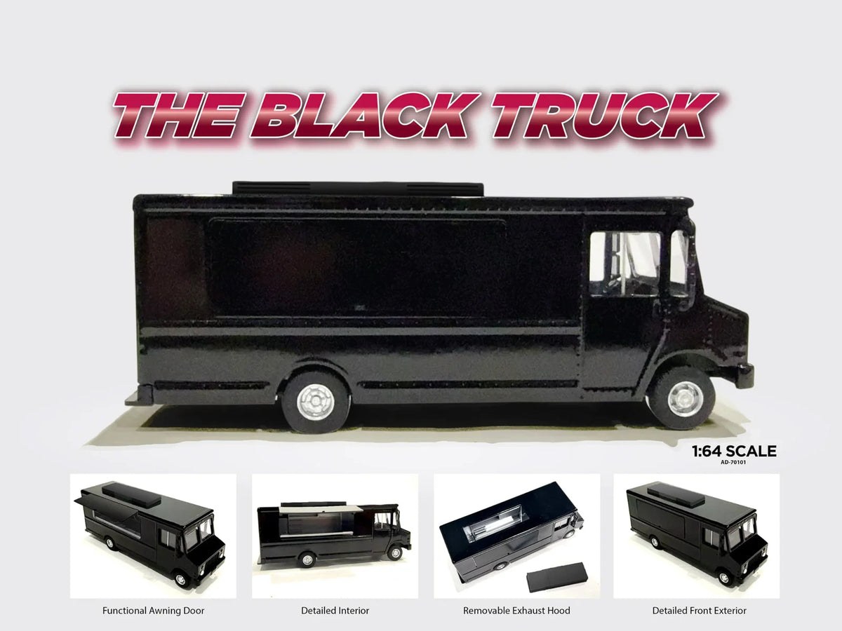 AMERICAN DIORAMA 1/64 Food Truck series – The Black Truck (AD-70201)