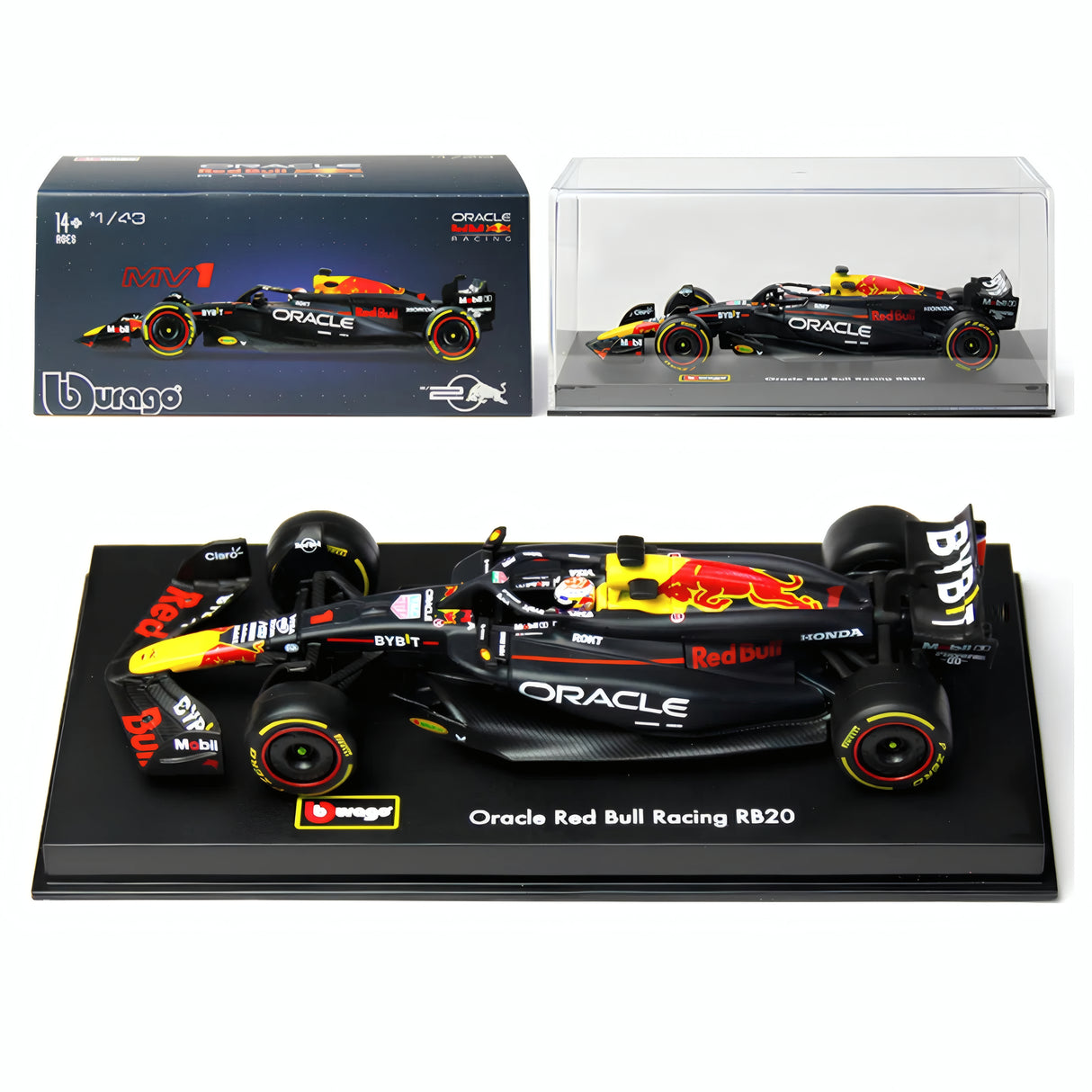 BBURAGO 1/43 – RED BULL RB20 – Season Car 2024 (M. Verstappen) (38098V/1)
