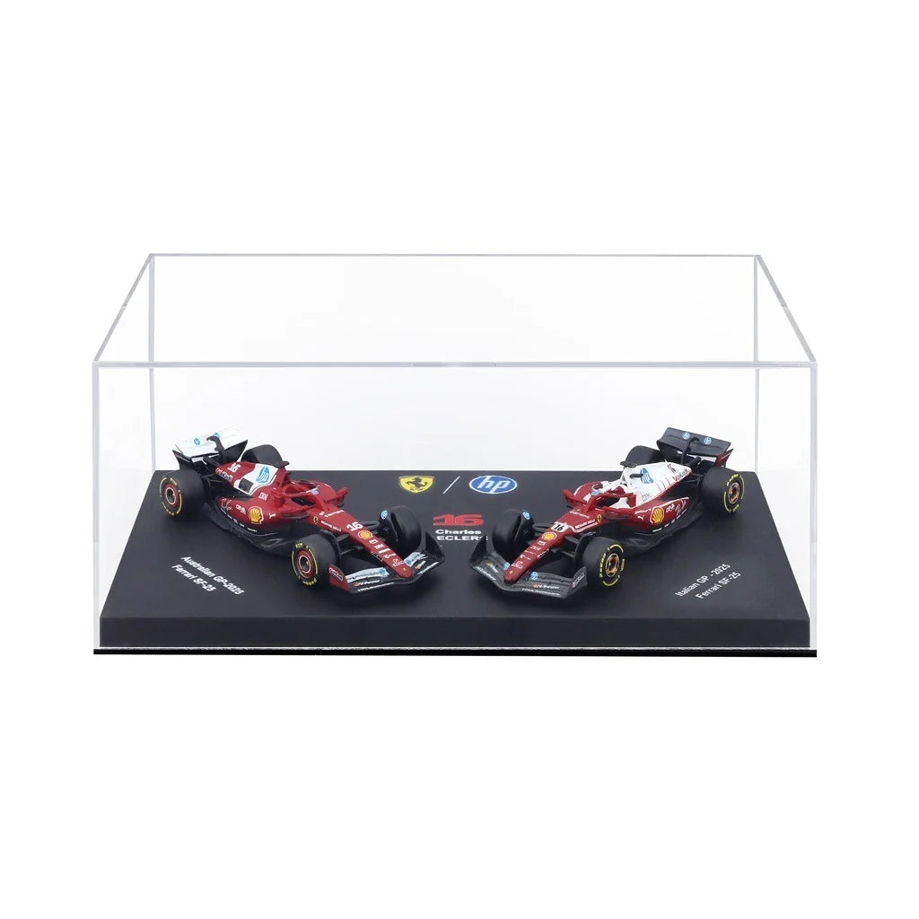 BBURAGO 1/64 FERRARI SF-25 #16 CHARLES LECLERC – SET 2 AUTOS 2025 (18-56807-16)