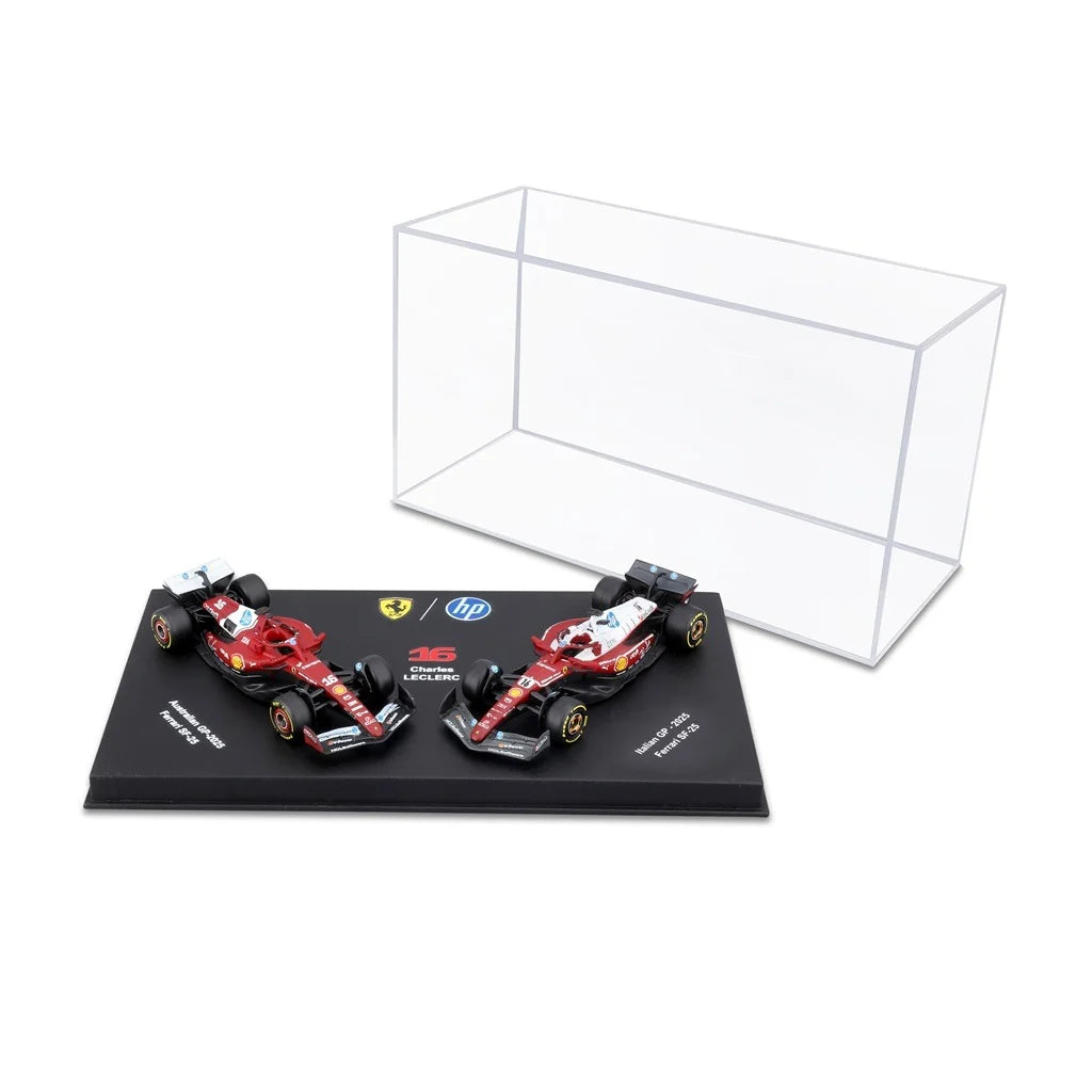 BBURAGO 1/64 FERRARI SF-25 #16 CHARLES LECLERC – SET 2 AUTOS 2025 (18-56807-16)
