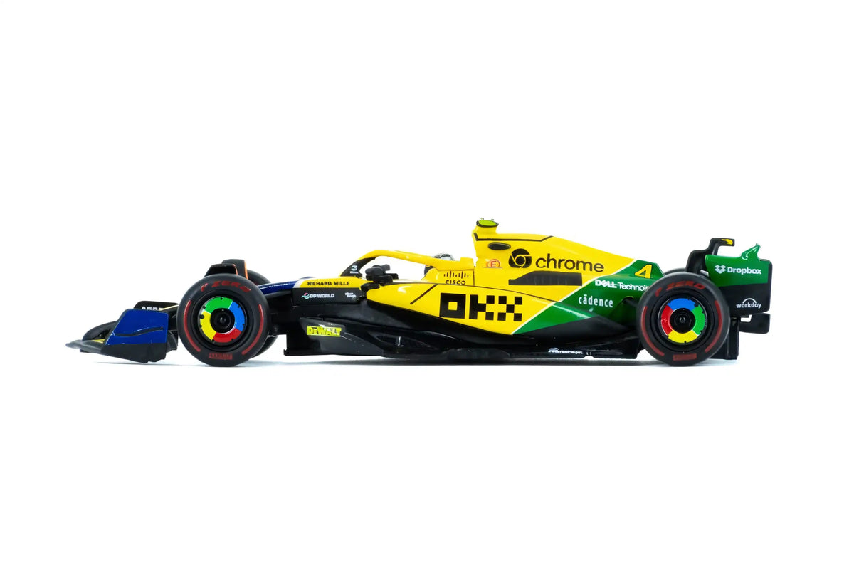 BBURAGO McLaren 1/43 F1 MCL38 #4 Lando Norris Senna Tribute Monaco GP 2024 (18-38215-N-SENNA)