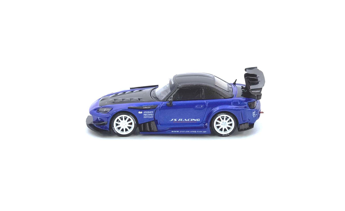 Honda S2000 J’S Racing Blue Inno64 1:64, vista lateral