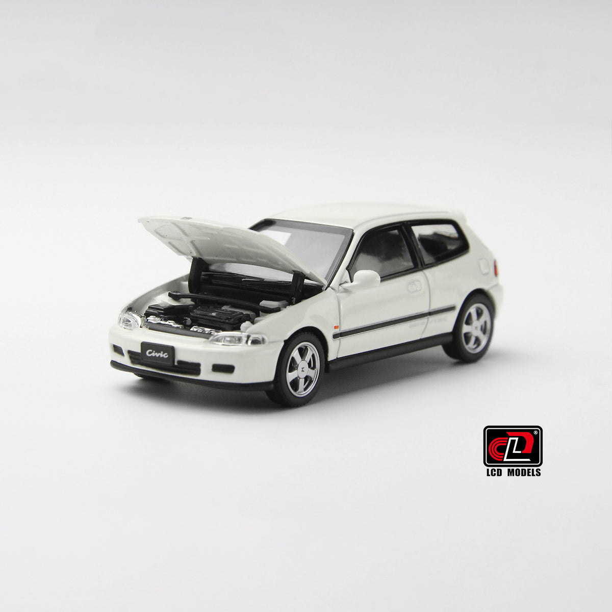 LCD MODELS 1/64 HONDA CIVIC SiR EG6 VTEC 1993 WHITE (LCD64034-WH)