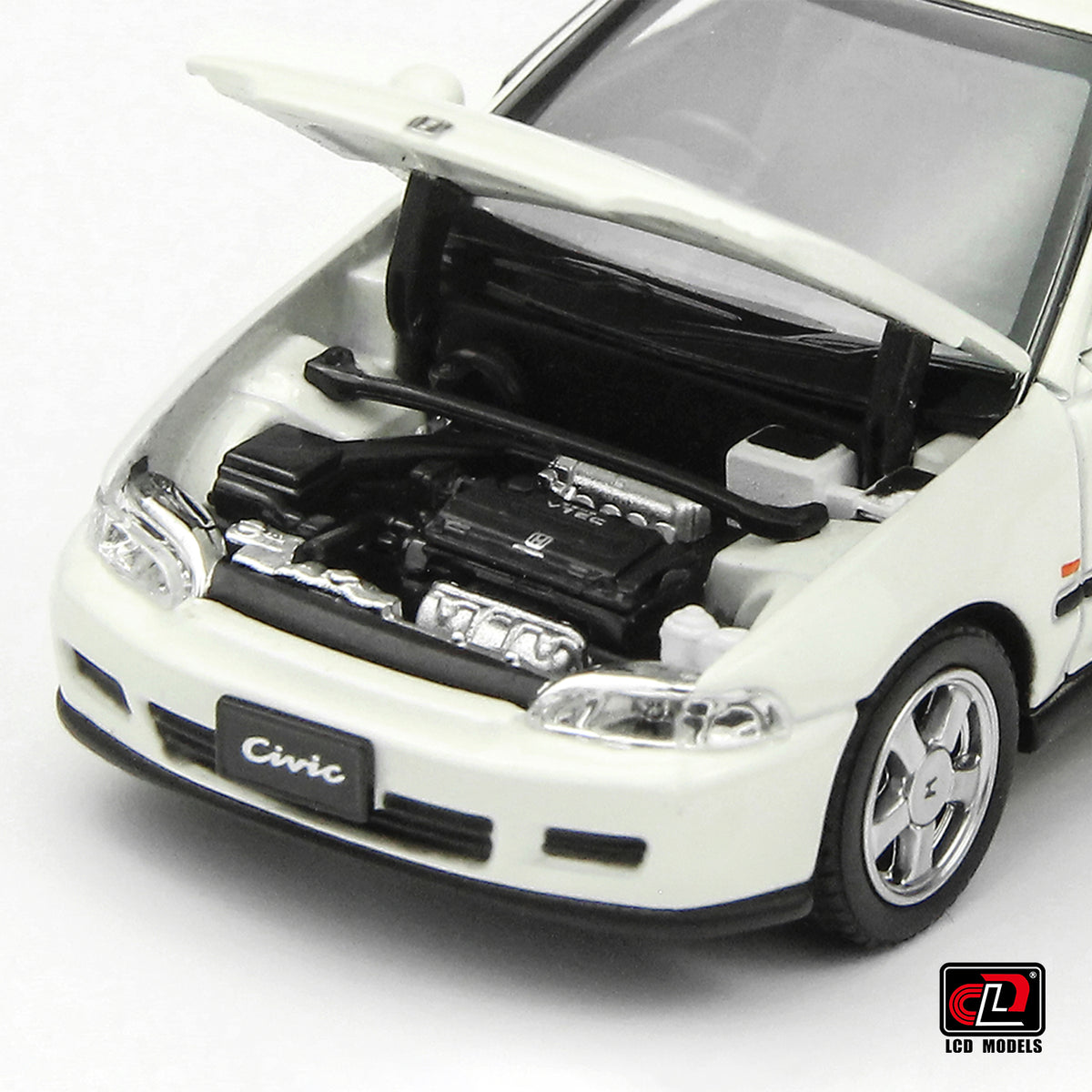 LCD MODELS 1/64 HONDA CIVIC SiR EG6 VTEC 1993 WHITE (LCD64034-WH)