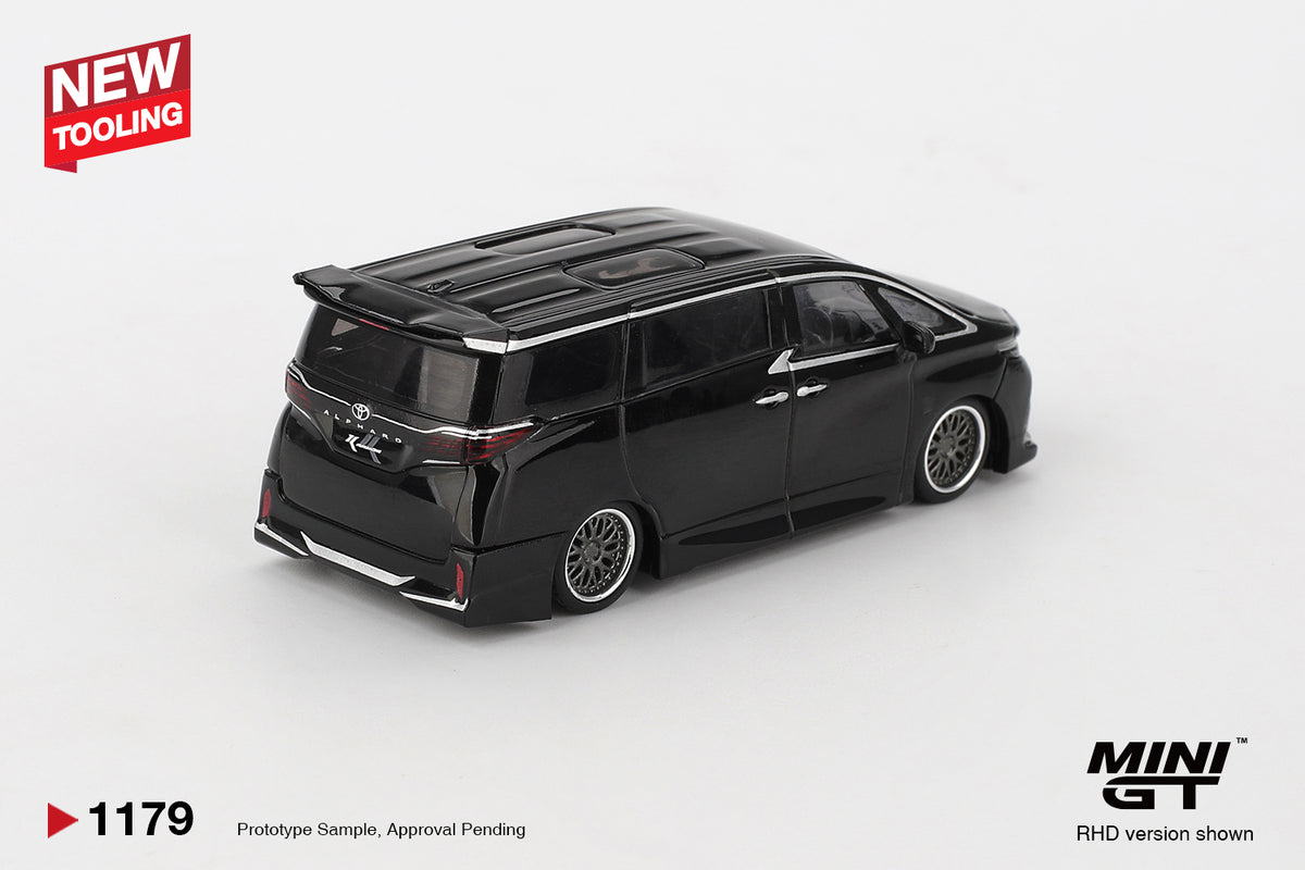 MINI GT 1/64 TOYOTA ALPHARD 40 KUHL 2025 BLACK LHD (MGT01179-L)