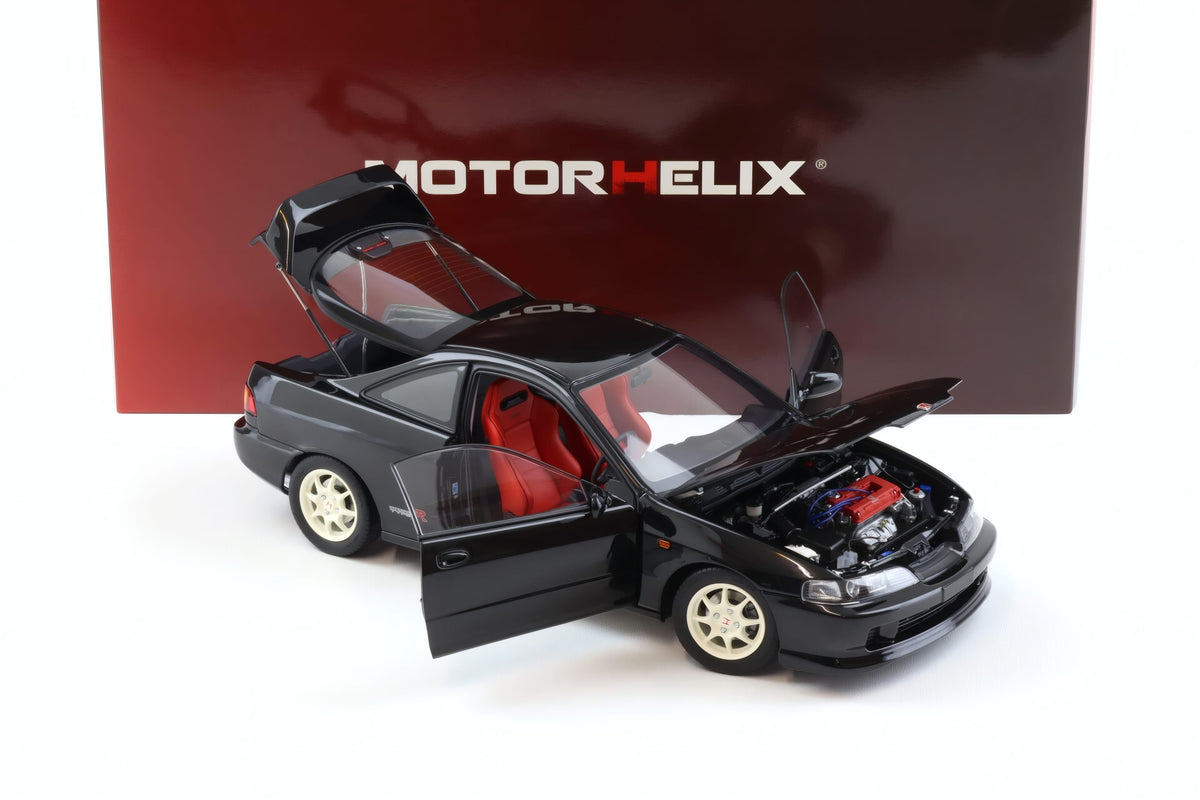 MOTORHELIX - 1/18 - HONDA - INTEGRA TYPE-R (DC2) 1997 - BLACK (M85203)