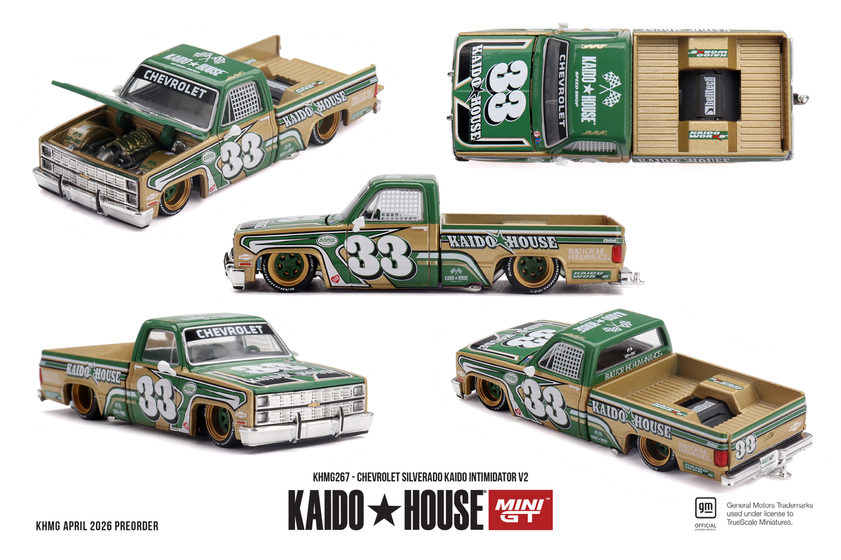 Mini GT 1:64 Chevrolet Silverado KAIDO Intimidator V2 (KHMG267)