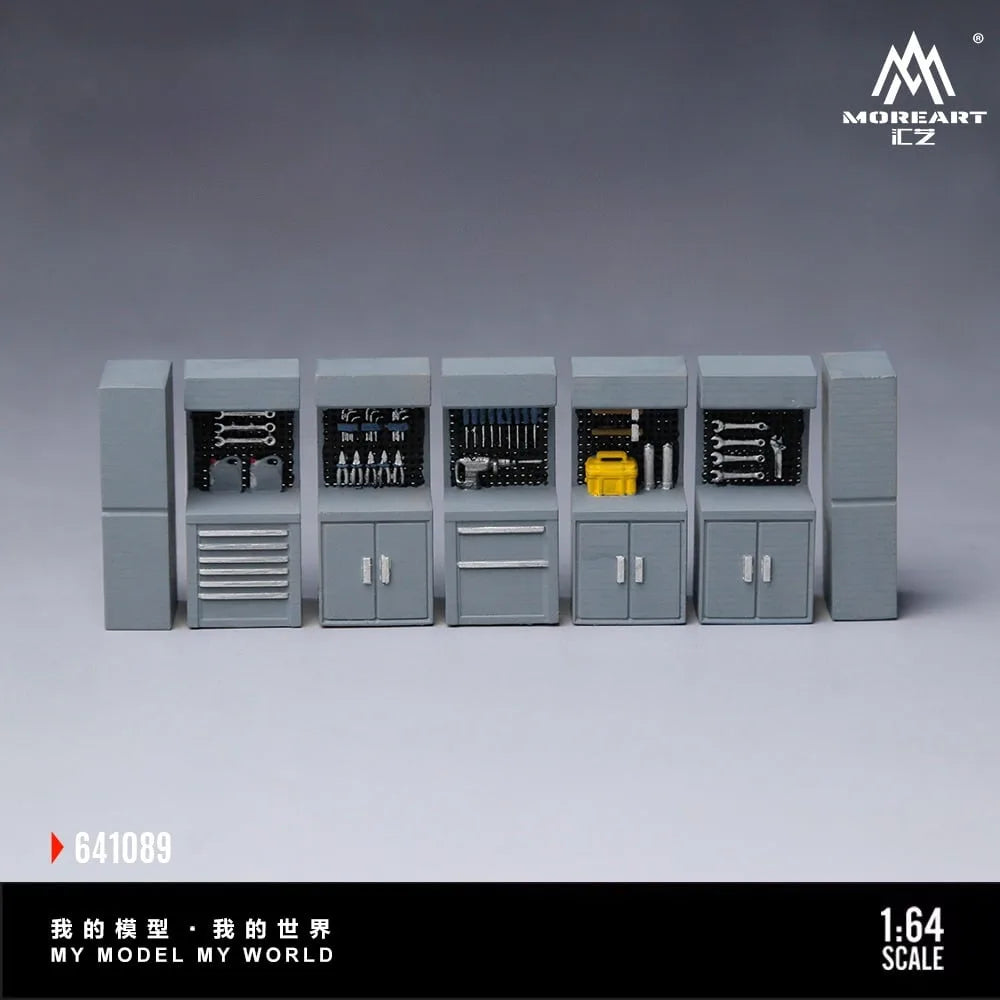 MoreArt 1:64 Gray Scene Accessories Maintenance Workbench (MO641089)