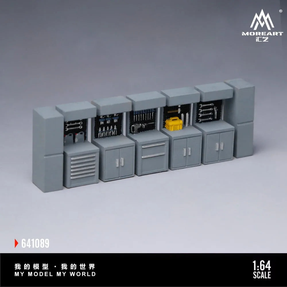 MoreArt 1:64 Gray Scene Accessories Maintenance Workbench (MO641089)