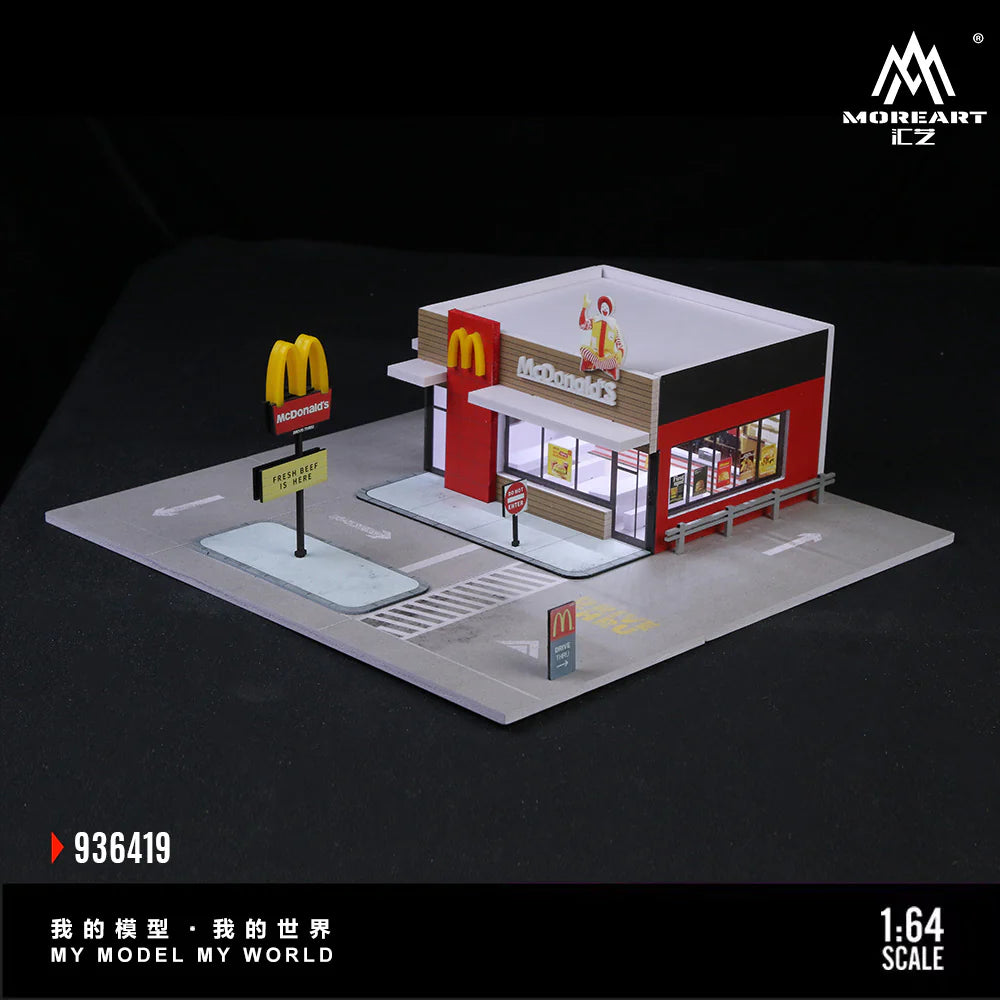 MoreArt 1:64 McDonald's Scene