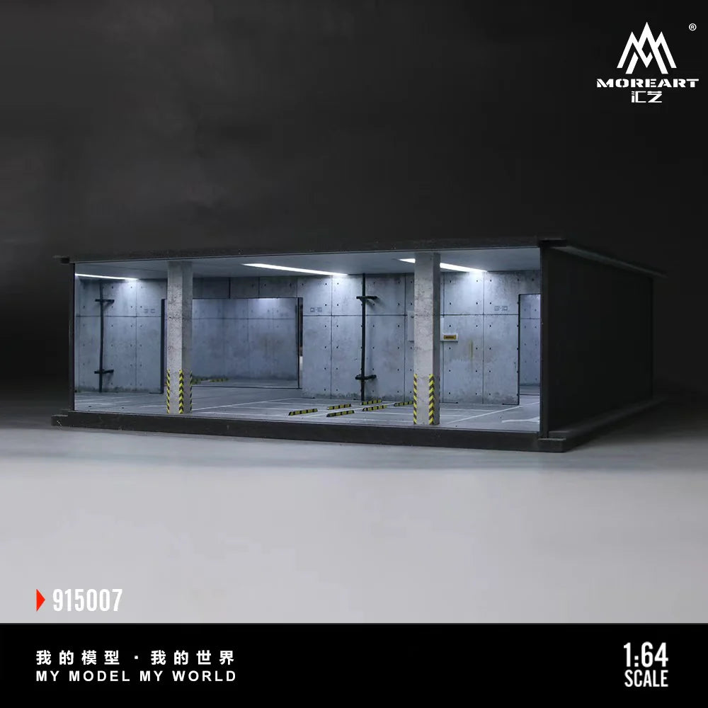 MoreArt 1:64 Underground Parking Garage Scene 07