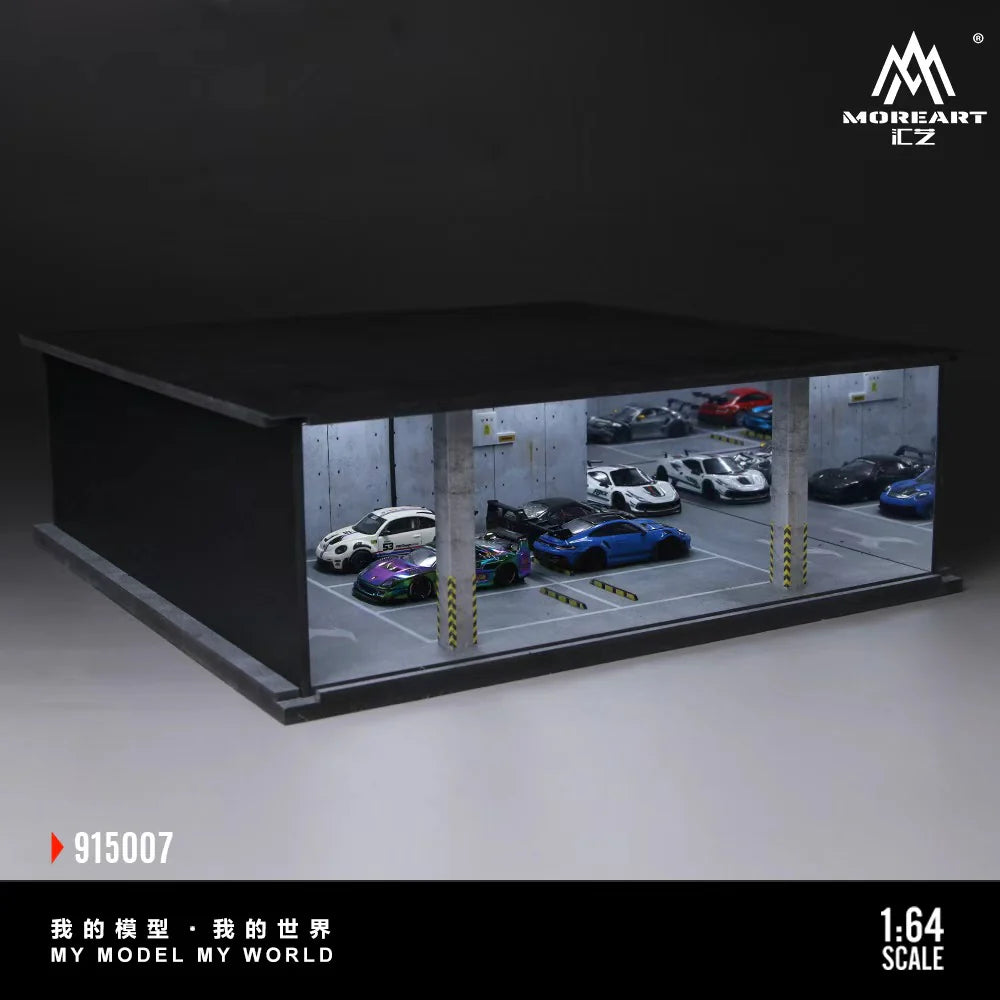 MoreArt 1:64 Underground Parking Garage Scene 07
