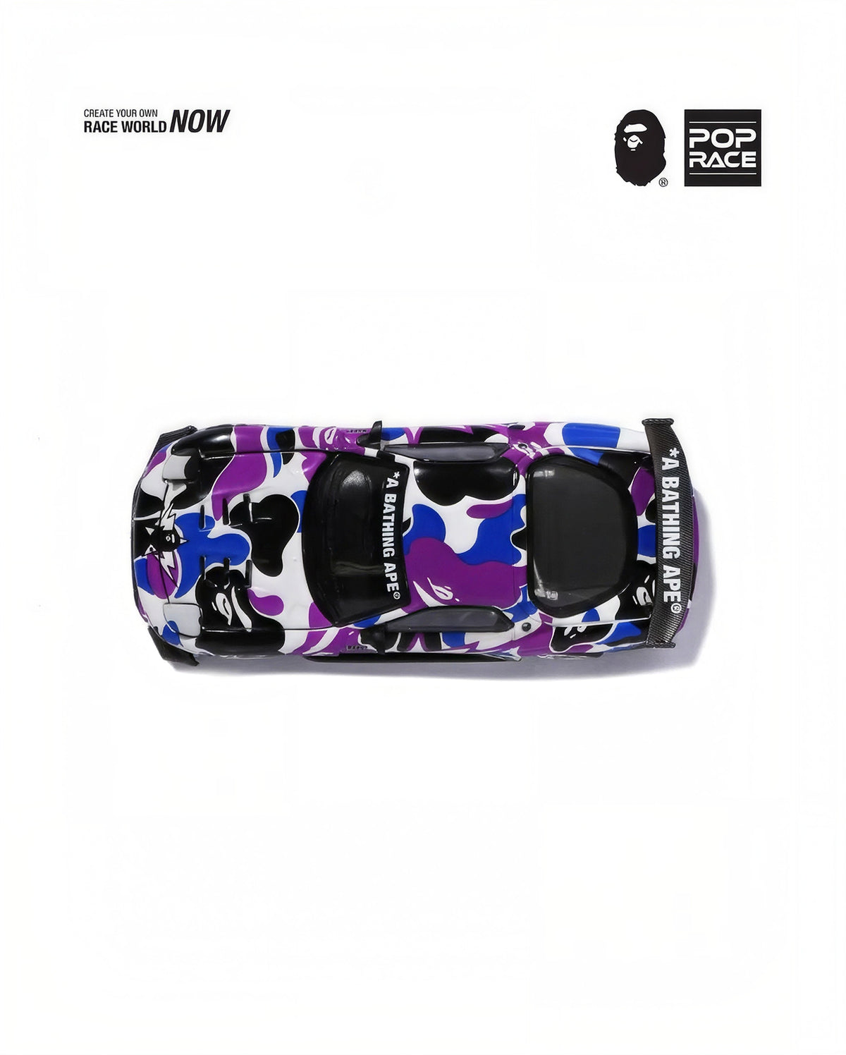 POPRACE x BAPE 1:64 Mazda RX-7 FD3S Re-Amemiya BAPE STORE Hong Kong 20th Anniversary Special Edition (PR640493)