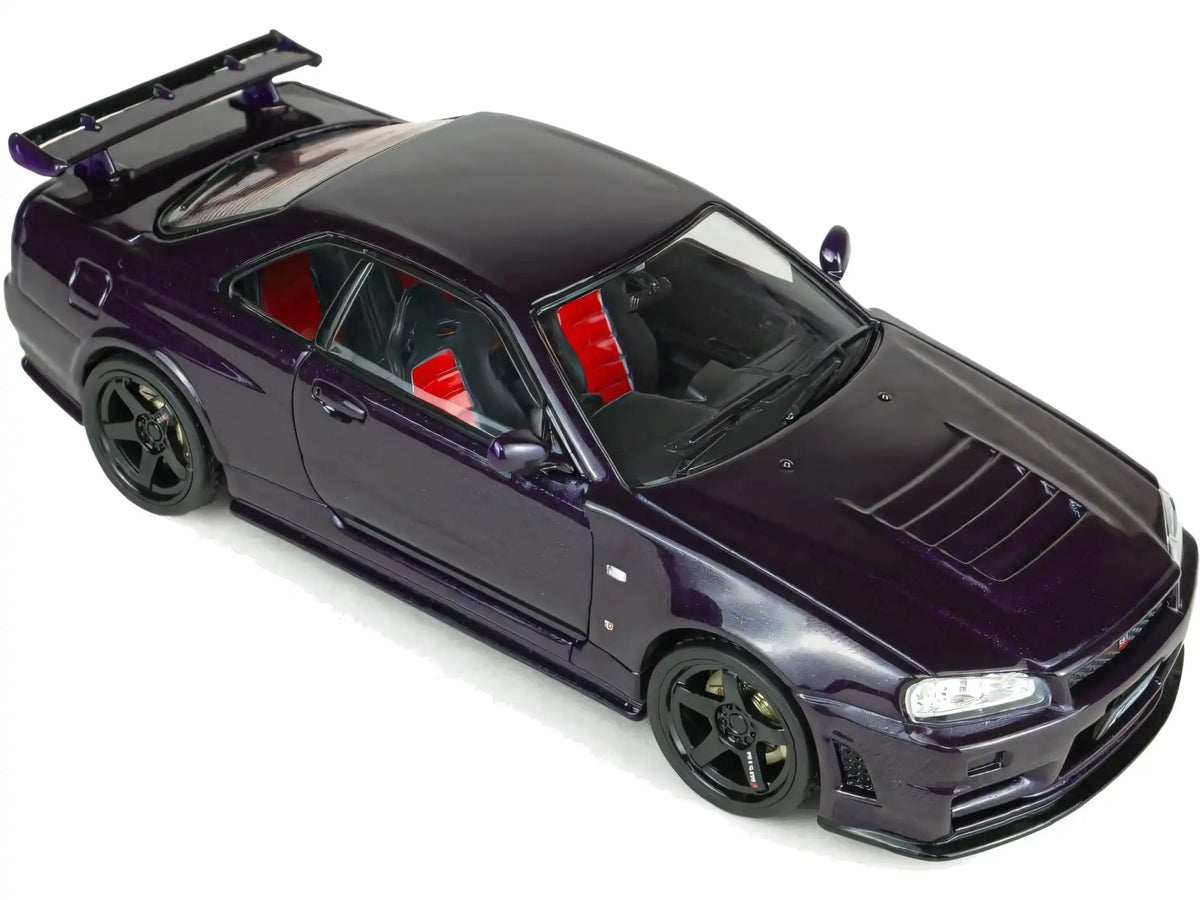 SOLIDO 1/43 NISSAN SKYLINE GT-R R34 Z-TUNE MIDNIGHT PURPLE 1999 (S4318201)