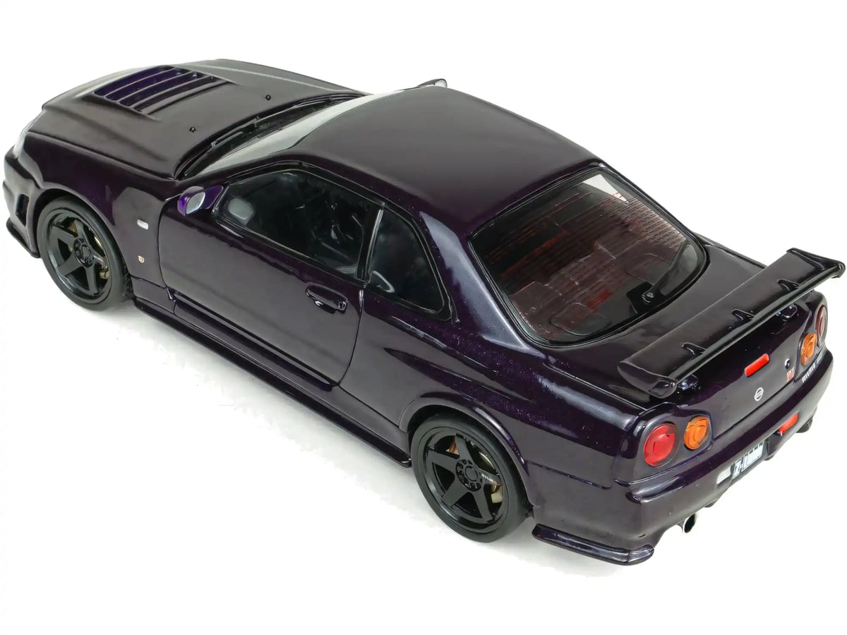 SOLIDO 1/43 NISSAN SKYLINE GT-R R34 Z-TUNE MIDNIGHT PURPLE 1999 (S4318201)