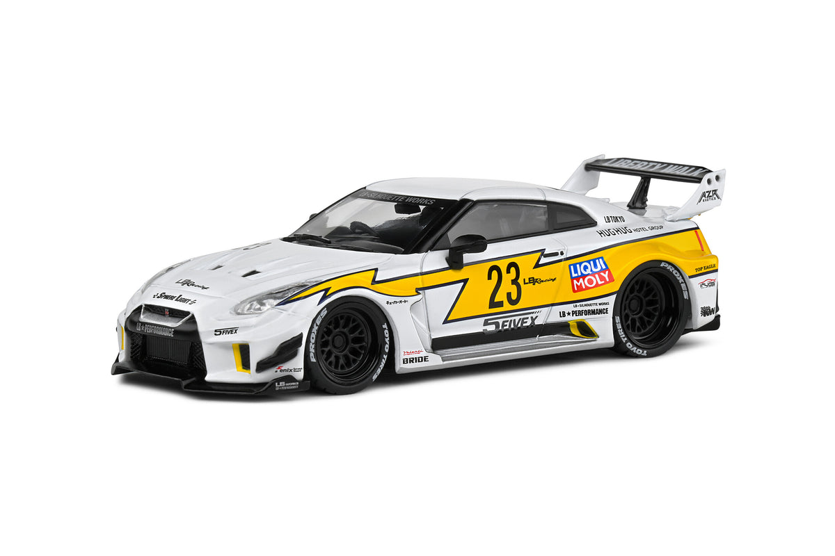 SOLIDO 1/43 NISSAN GT-R R35 LBWK SILHOUETTE #23 WHITE 2019 (S4311208)
