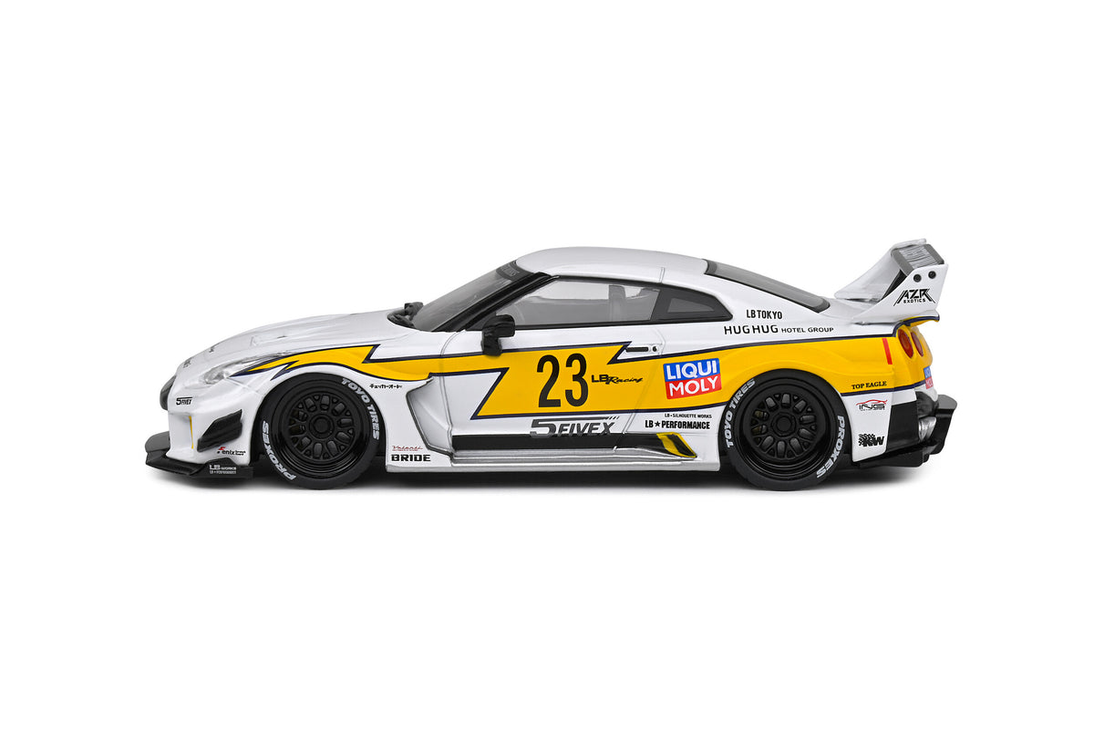 SOLIDO 1/43 NISSAN GT-R R35 LBWK SILHOUETTE #23 WHITE 2019 (S4311208)
