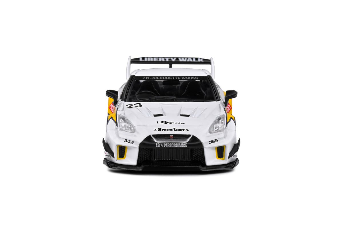 SOLIDO 1/43 NISSAN GT-R R35 LBWK SILHOUETTE #23 WHITE 2019 (S4311208)