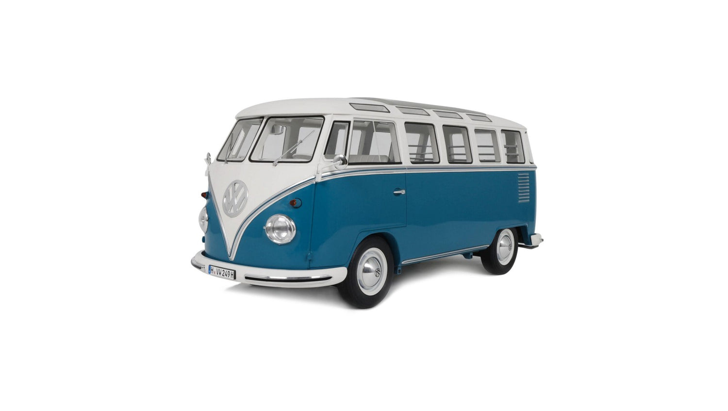 OTTOmobile 1:12 Volkswagen Combi Type 2 (T1) Samba Bus RegattaBlau L 50 F 1962 (G102)