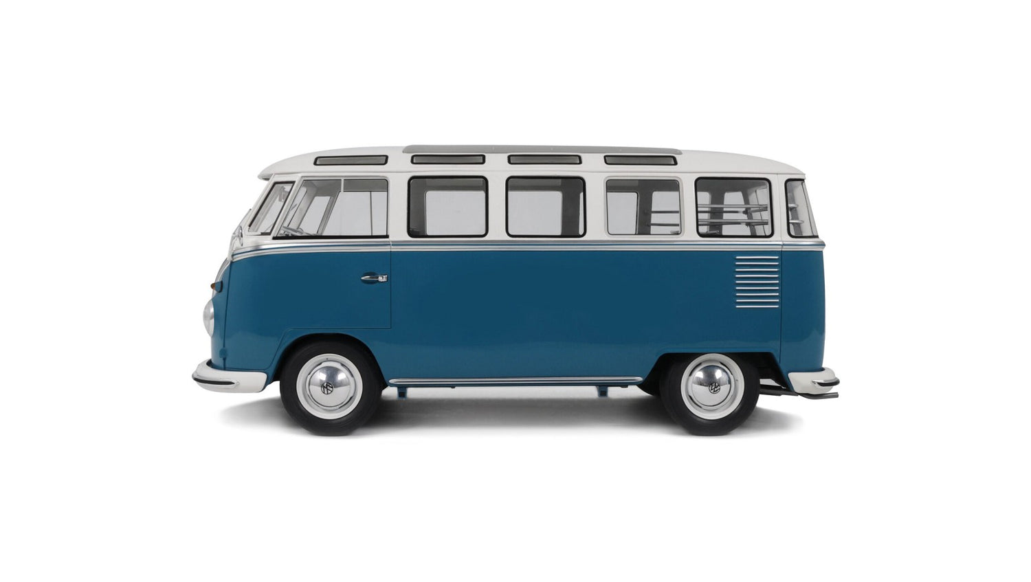 OTTOmobile 1:12 Volkswagen Combi Type 2 (T1) Samba Bus RegattaBlau L 50 F 1962 (G102)